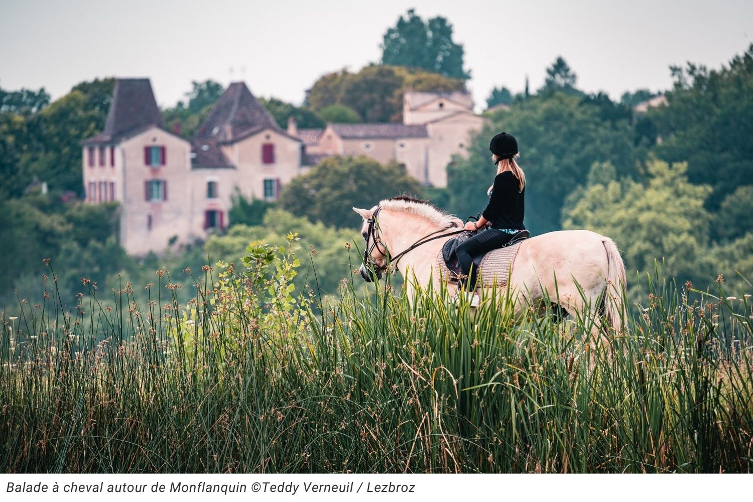 Balade à cheval autour de Monflanquin 