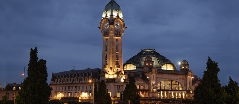 Le campanile et le dôme de la gare de Limoges