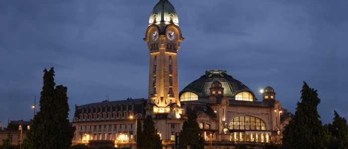 Le campanile et le dôme de la gare de Limoges