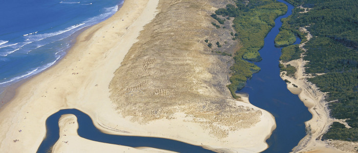 Embouchure du Courant de Huchet - Littoral d Aquitaine