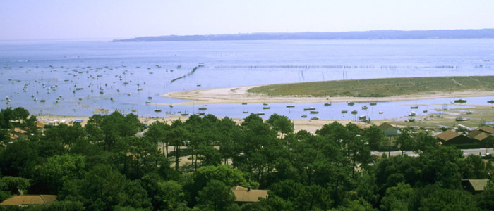 Copyright-BROCHARD-CRTNA-La conche du Mimbeau au Cap-Ferret vue du haut du phare du Cap Ferret - Bassin d Arcachon - Gironde (33).-8118-800