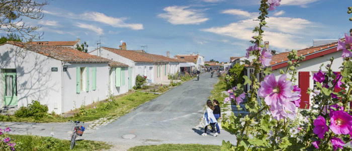 Ile d’Aix sur la cote atlantique paradis des cyclistes et piétons