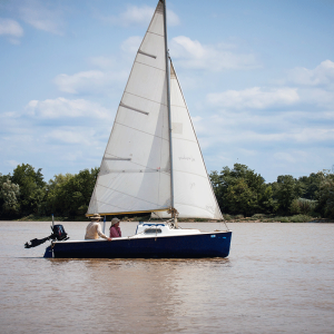 Voile sur l'estuaire de la Garonne