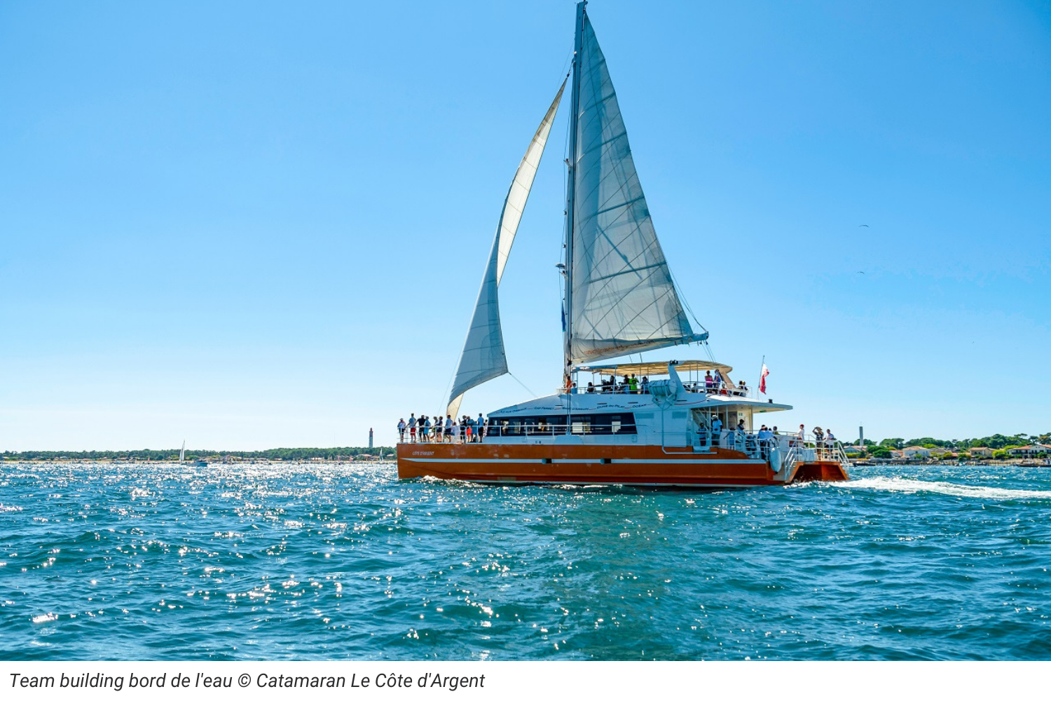 Team building bord de l-eau © Catamaran Le Côte d-Argent