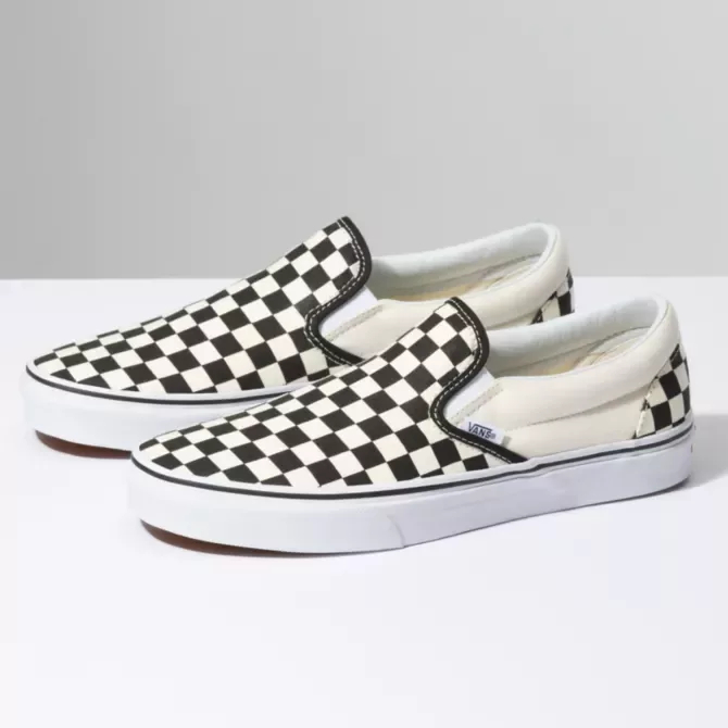  נעלי Checkerboard Classic Slip-On 