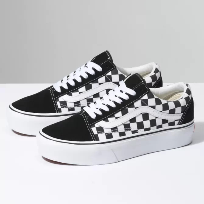 נעלי Checkerboard Old Skool Platform 