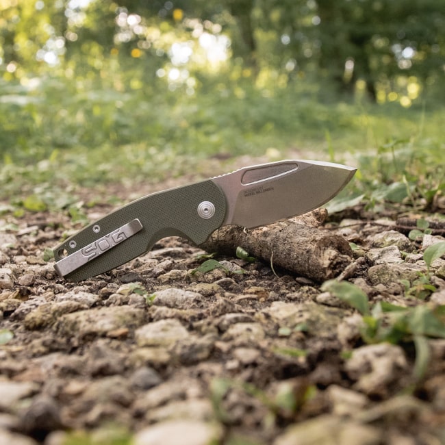 Stout SJ - OD G10 + Stonewash | Daily Carry Folding Knife