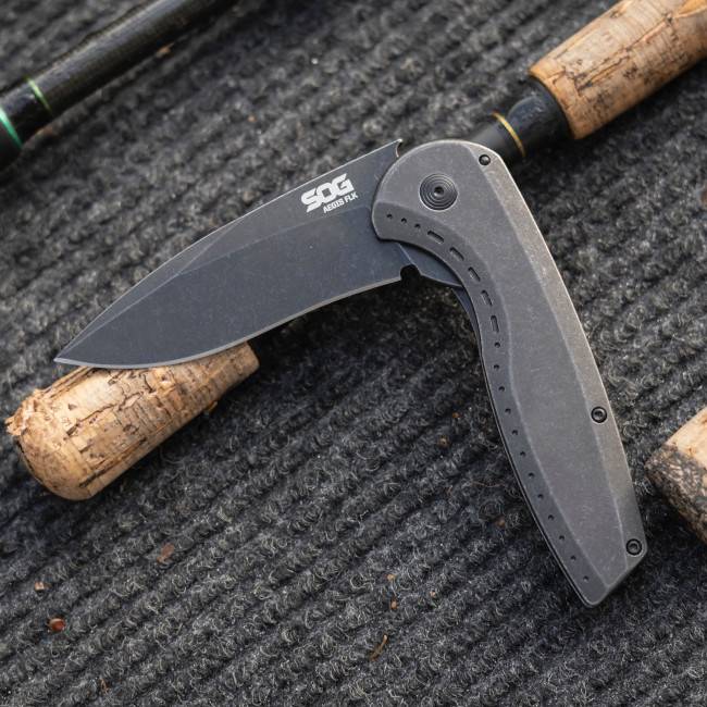 Aegis FLK 2.0 Black - Drop Point | Outdoor Use Folding Knife