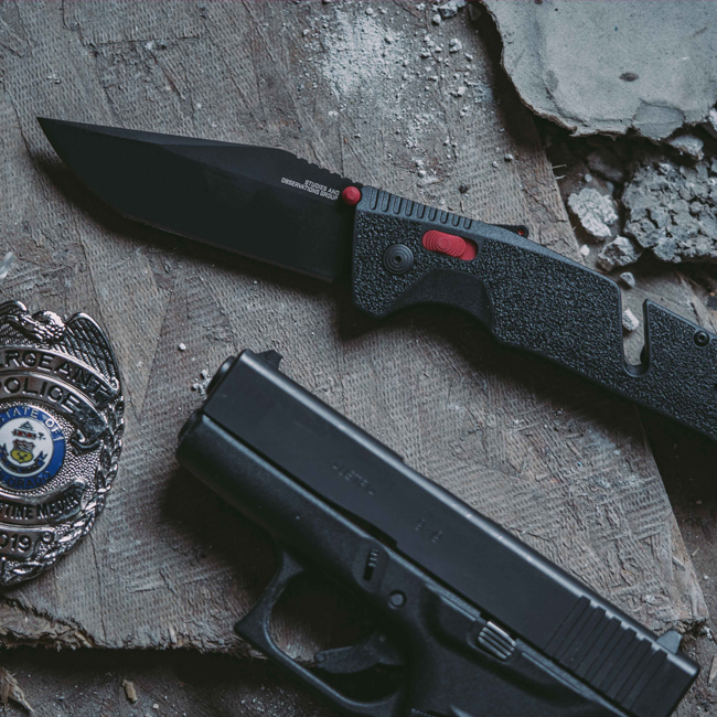 Trident At Black Red Tanto Assisted Folder