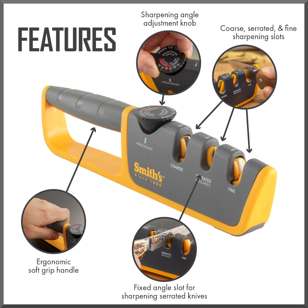 Adjustable Angle Pull-Thru Knife Sharpener - Thumbnail 4