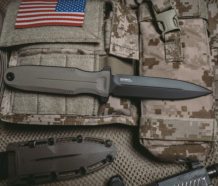 Pentagon FX - FDE | Professional Use Fixed Blade Knife