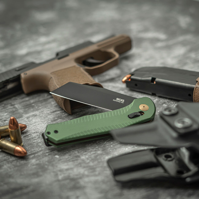 Diverge XR Sheepsfoot - Forest Green + Black | Daily Carry Folding