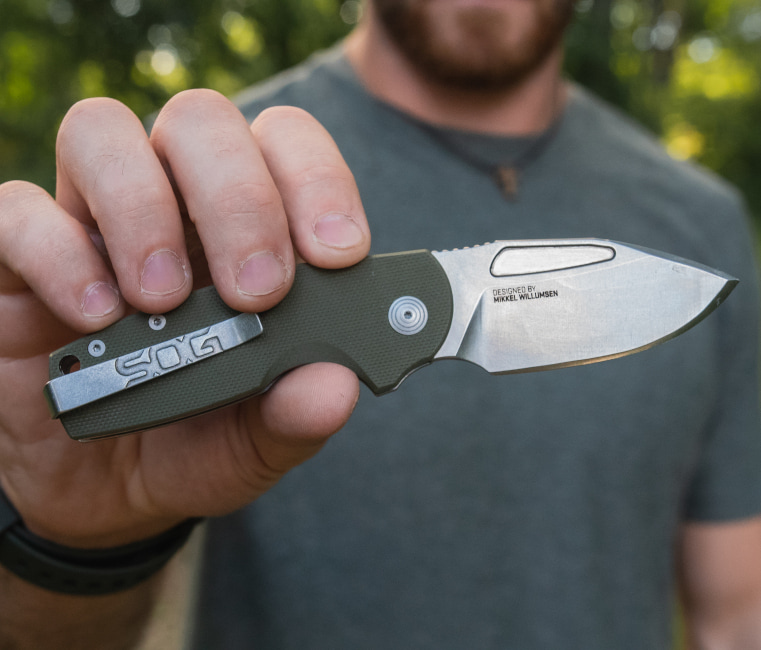 Stout SJ - OD G10 + Stonewash | Daily Carry Folding Knife