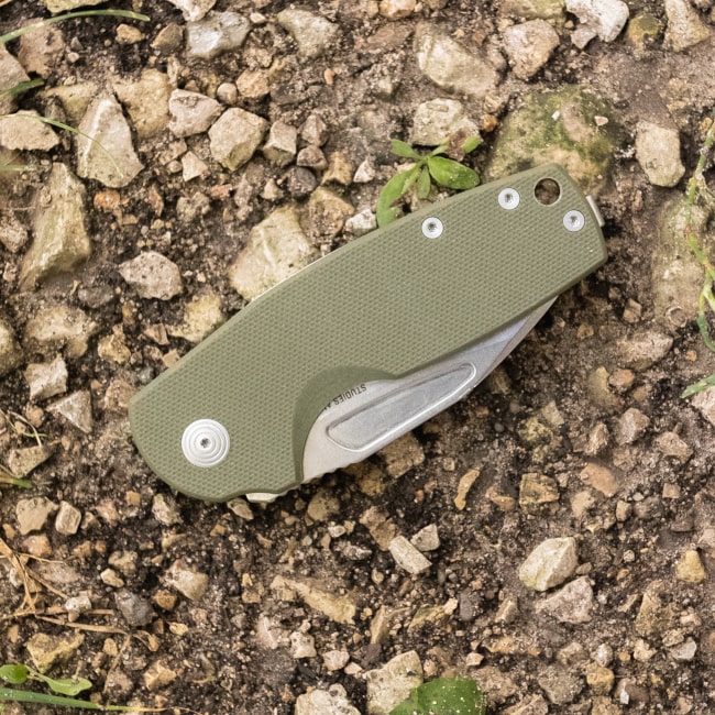 Stout SJ - OD G10 + Stonewash | Daily Carry Folding Knife
