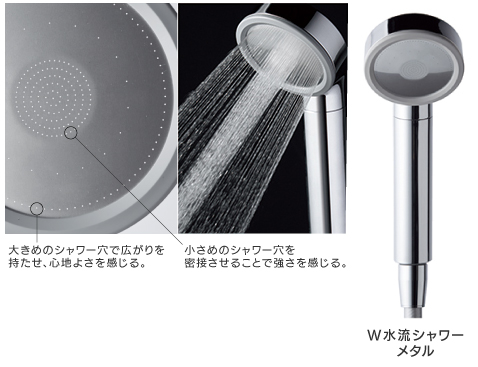W水流シャワー