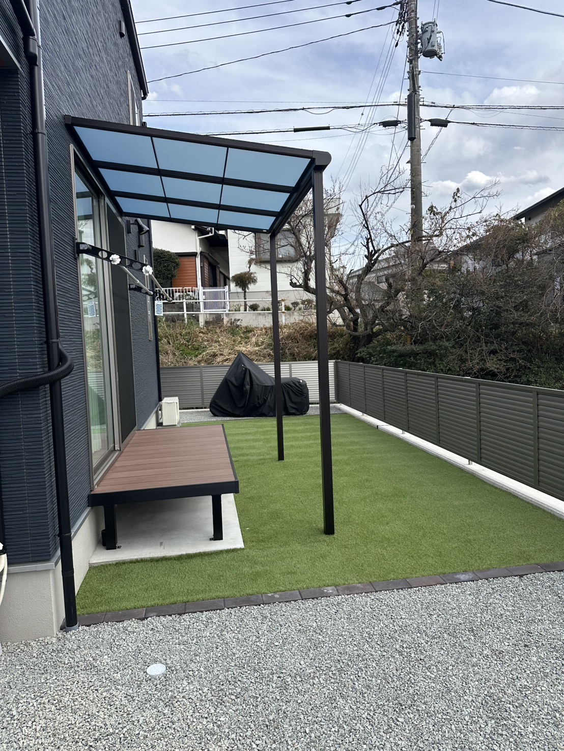 駿東郡 長泉町  【目隠しフェンス×人工芝のプライベートガーデン】 thumbnail 1