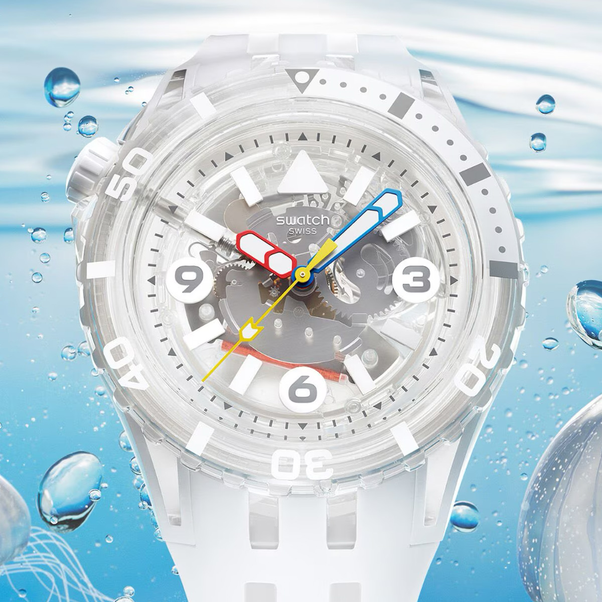 Five vibrant colours await with Swatch’s SCUBAQUA