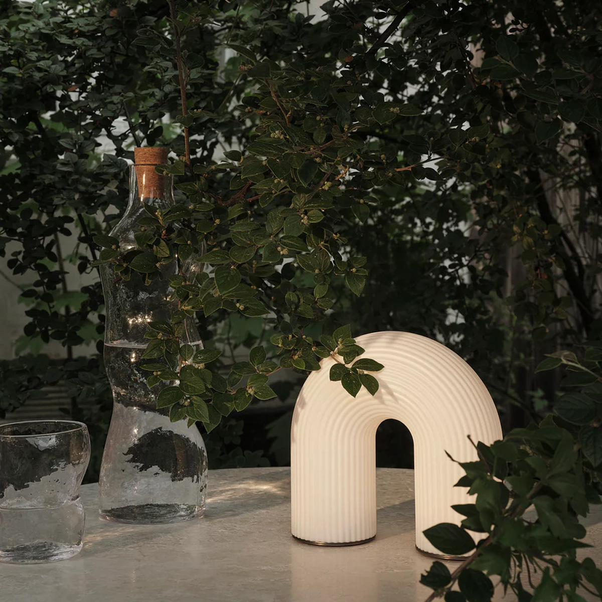 Ferm Living delivers a sleek lamp inspired by ancient columns