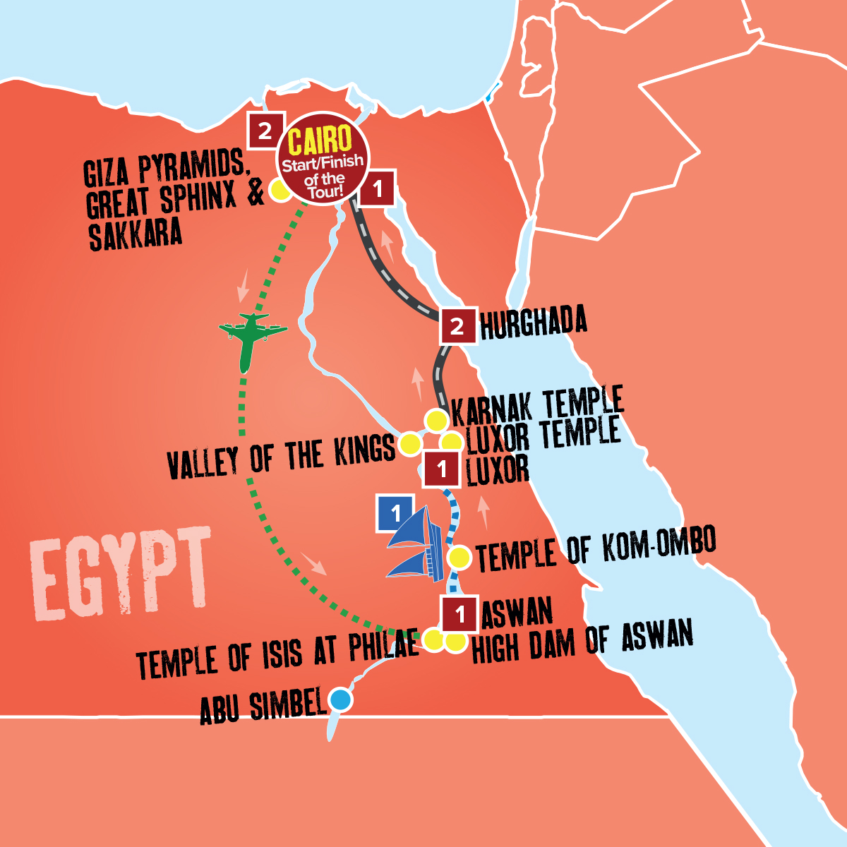 egyptian nile tours address
