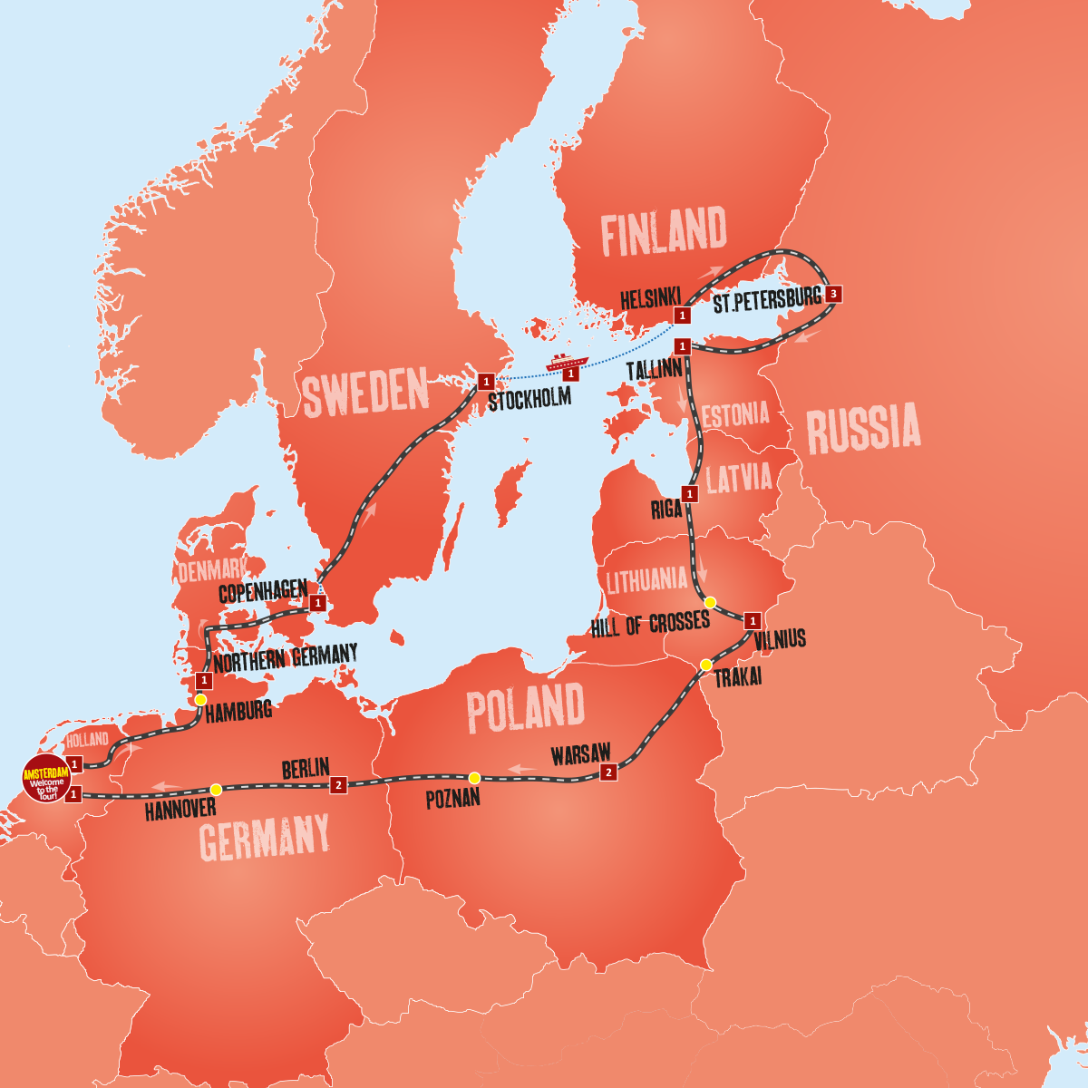 northern europe tour