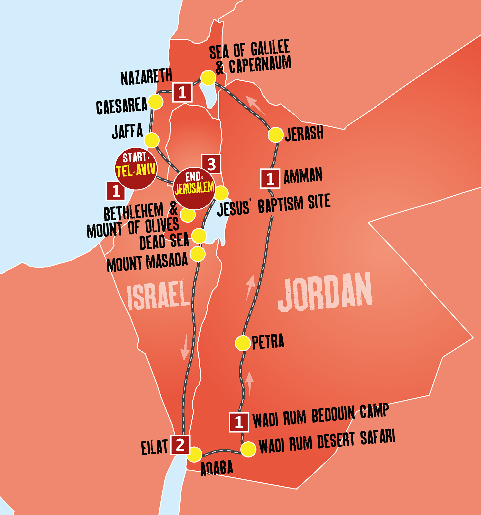 Book Highlights of Israel Tour - Wadi Rum - Expat Explore