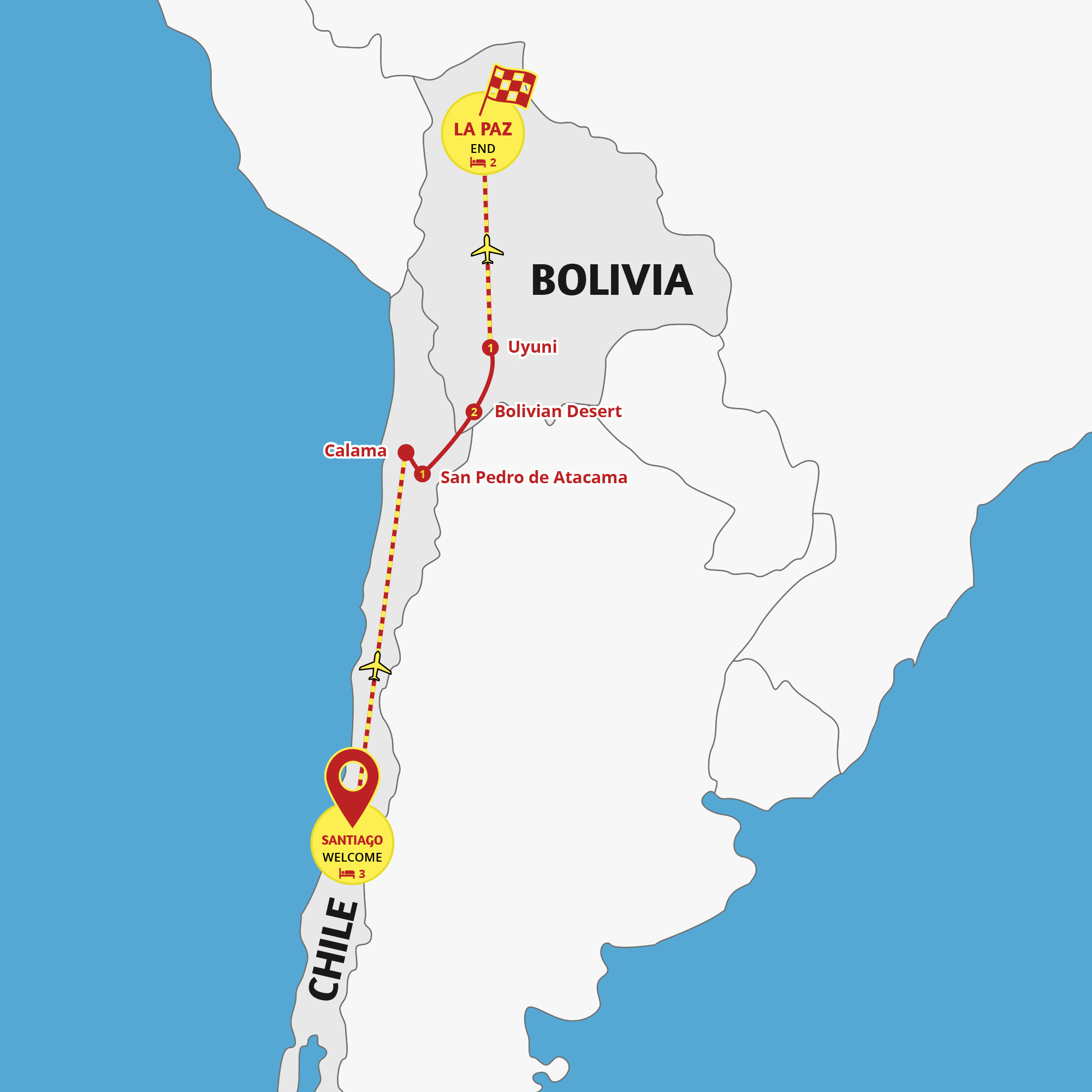 travel from chile to bolivia