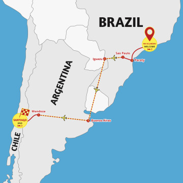 Brazil to Chile Explorer - Tour Rio & Santiago 