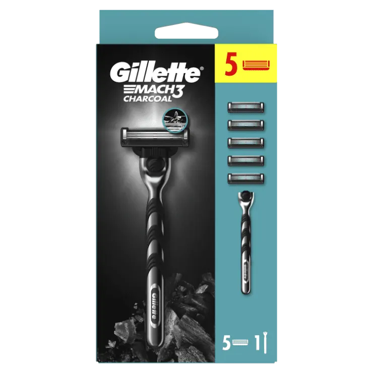 Holicí strojek Gillette Mach3 Charcoal