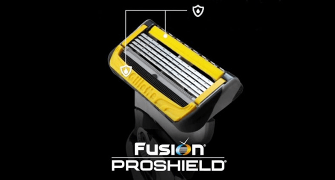 Fusion ProShield tıraş makinesi, tıraş sırasında cilde özen gösterir