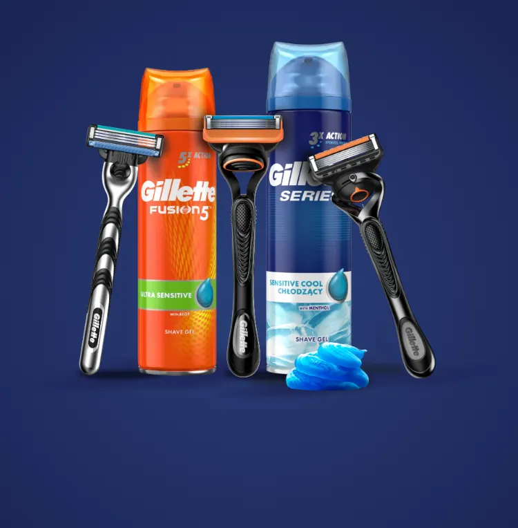 Gillette borotvák, pengék, eldobható borotvák és szépségápolási termékek teljes választéka!