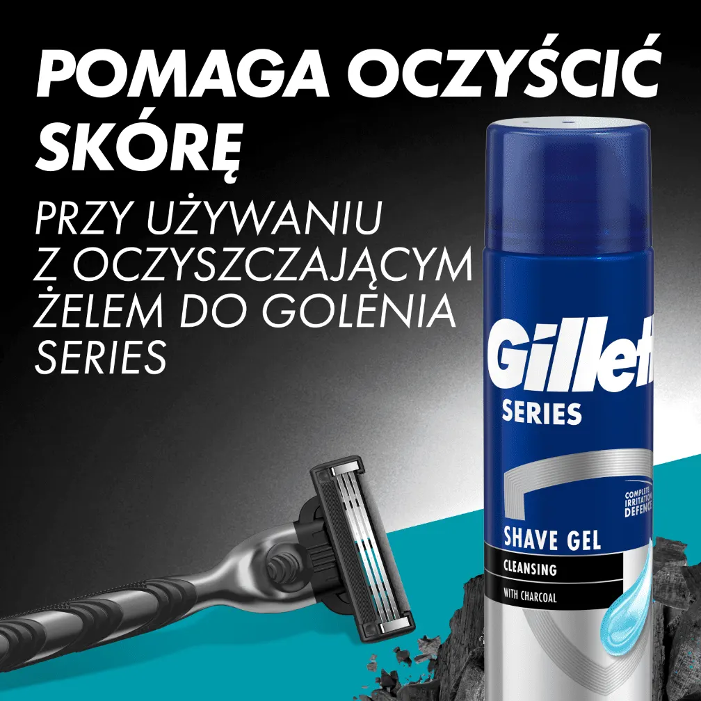 Oczyszczający żel do golenia Gillette Series