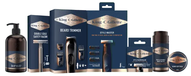Produkty na vousy King C. Gillette