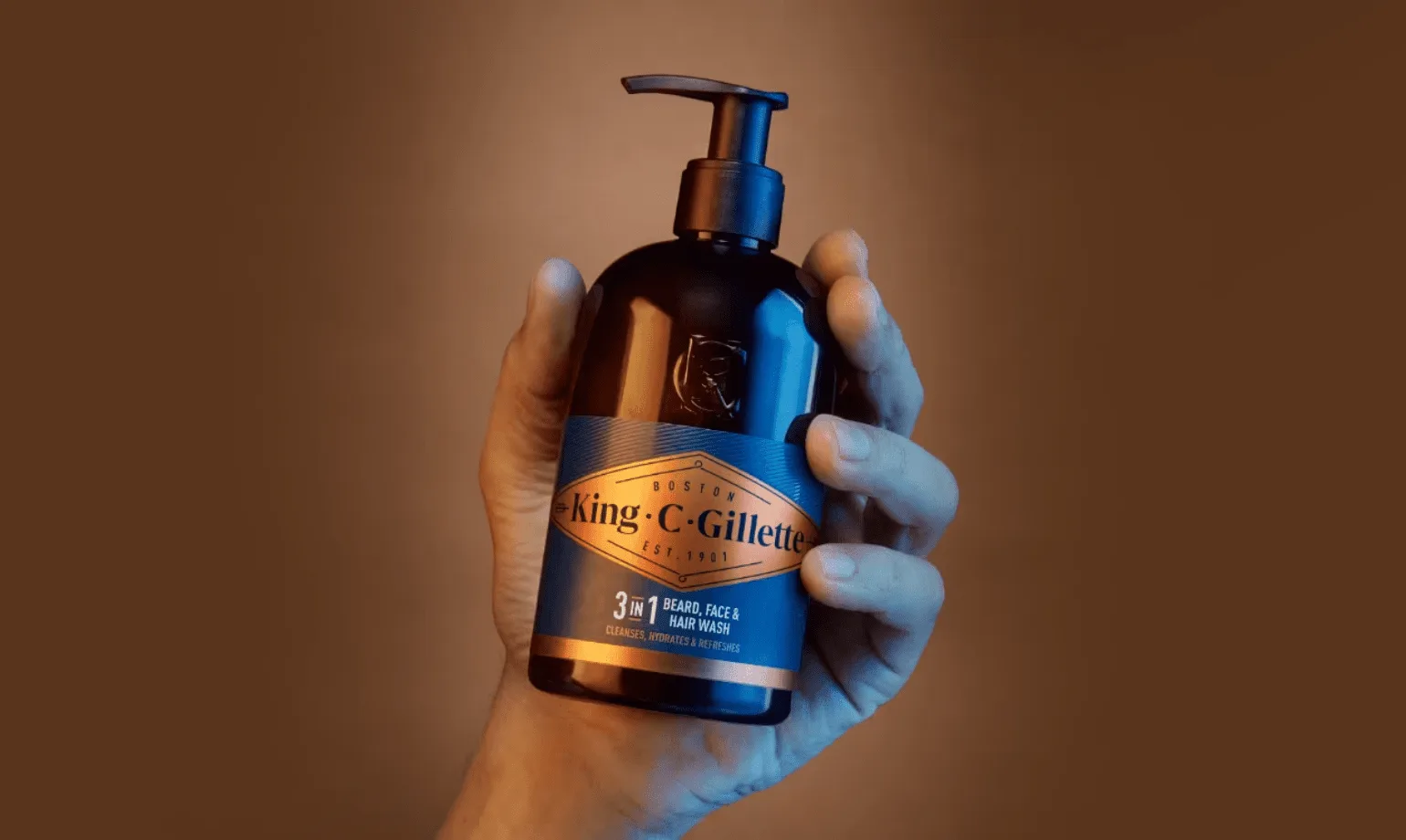 Olej na vousy King C. od Gillette