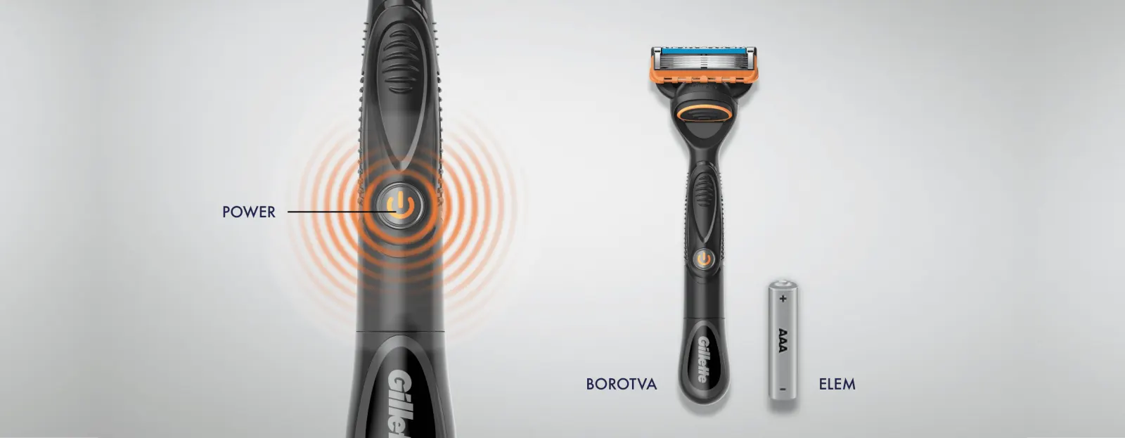 Gillette akkumulátor használati információk