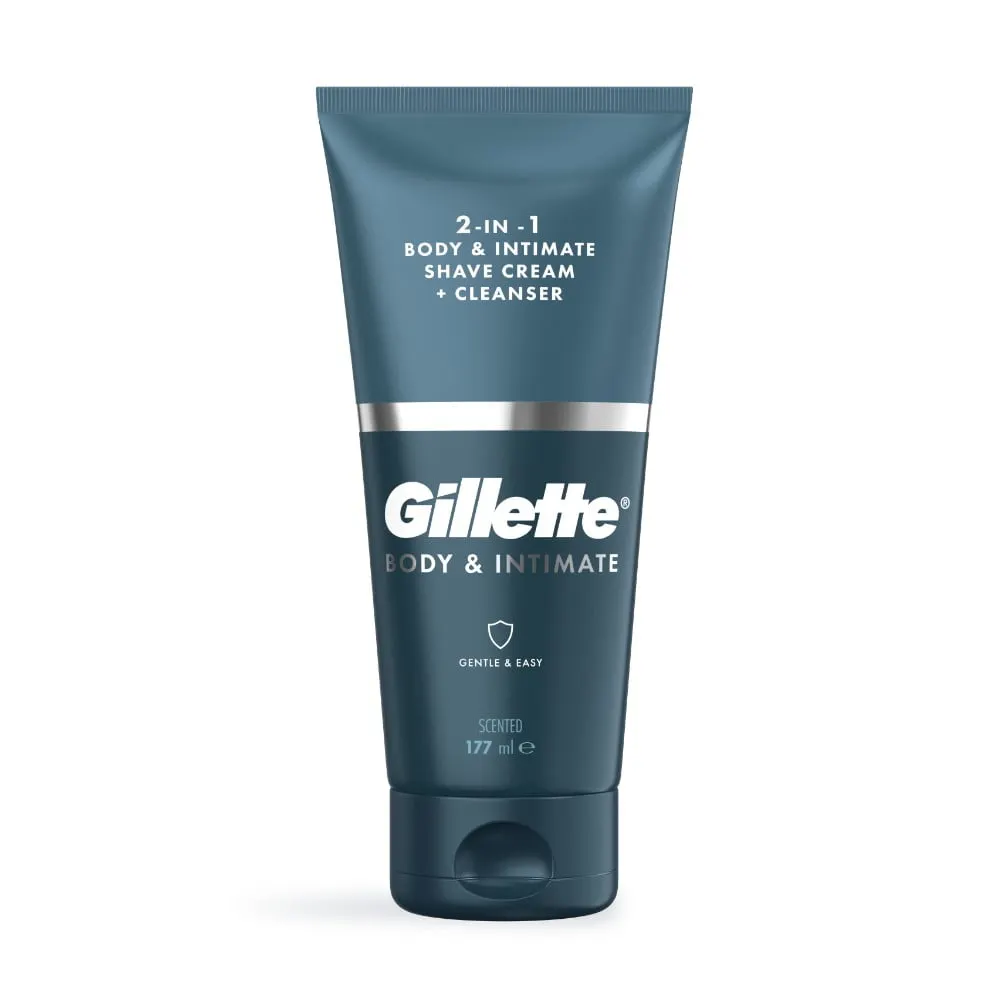 Gillette intim borotválkozókrém + tisztító