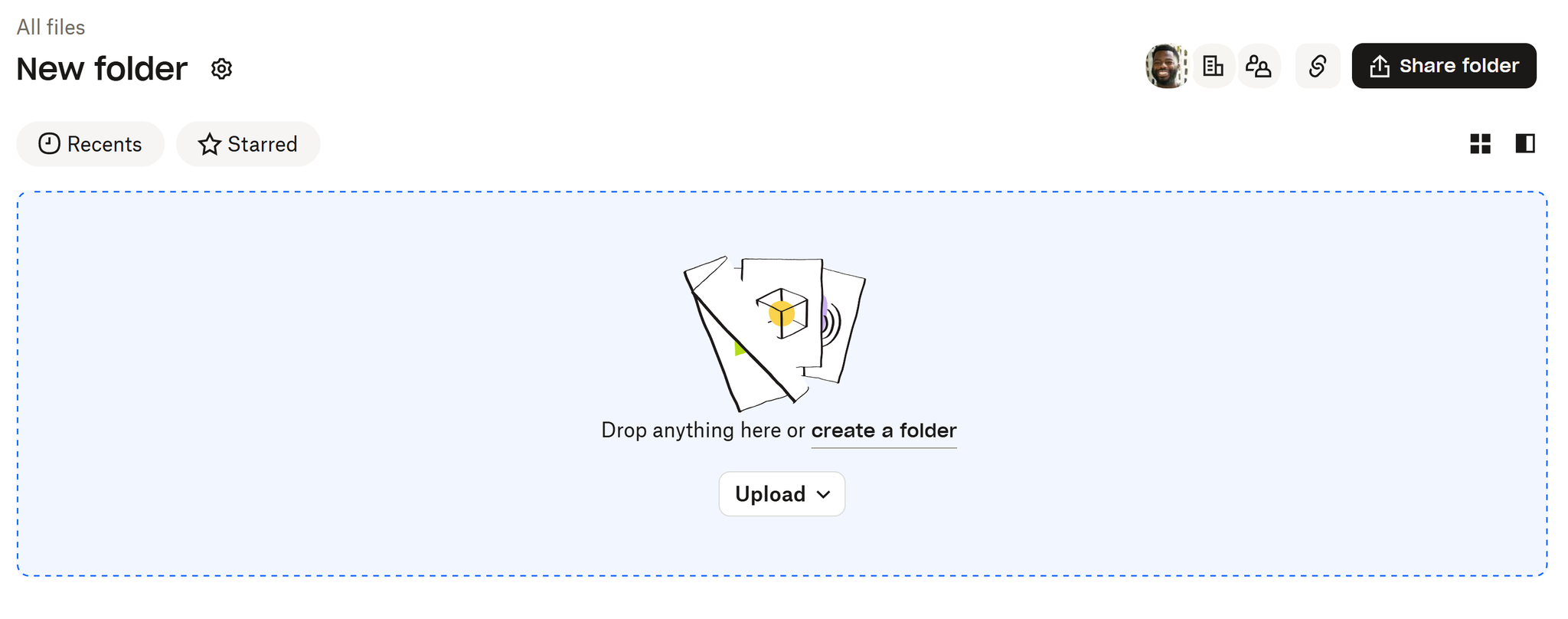 How can Dropbox help my team work together - Add some files