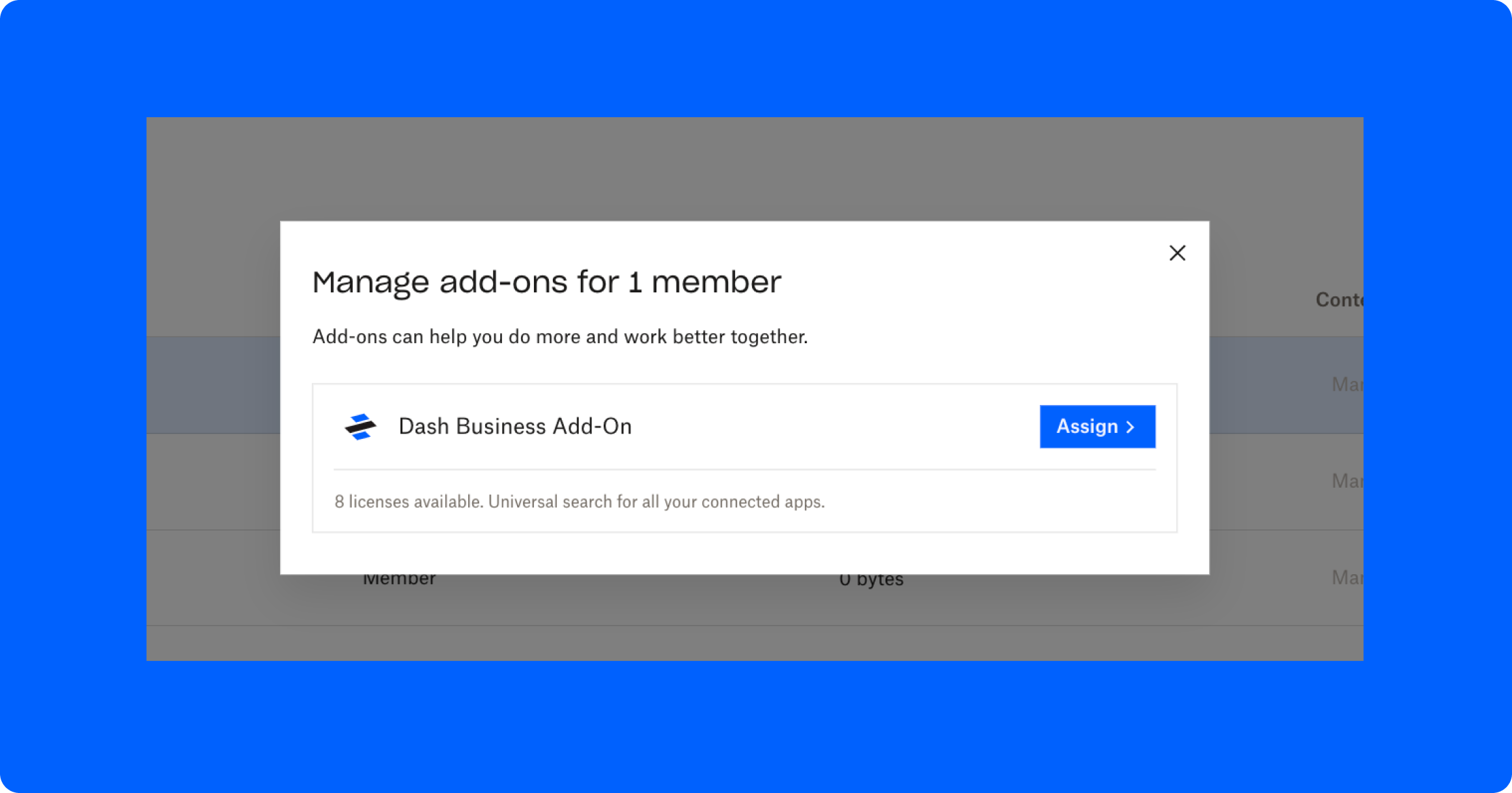 Dash Admin QSG - Manage and assign licenses to new members - image 2