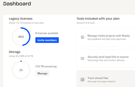 Dashboard - Navigate the console