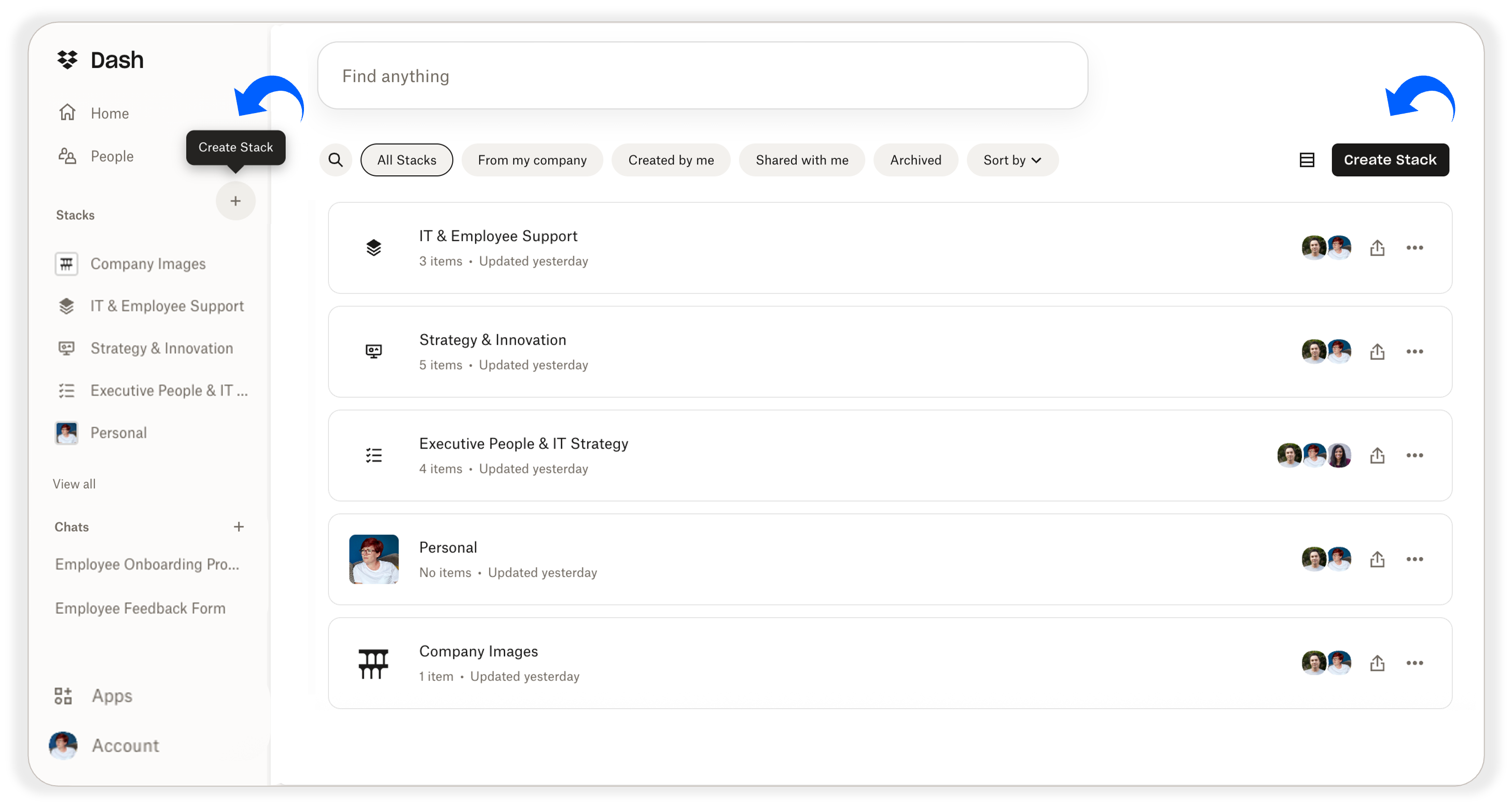 Dash Team Member QSG - Creating a stack to organize your work (2) - image 1