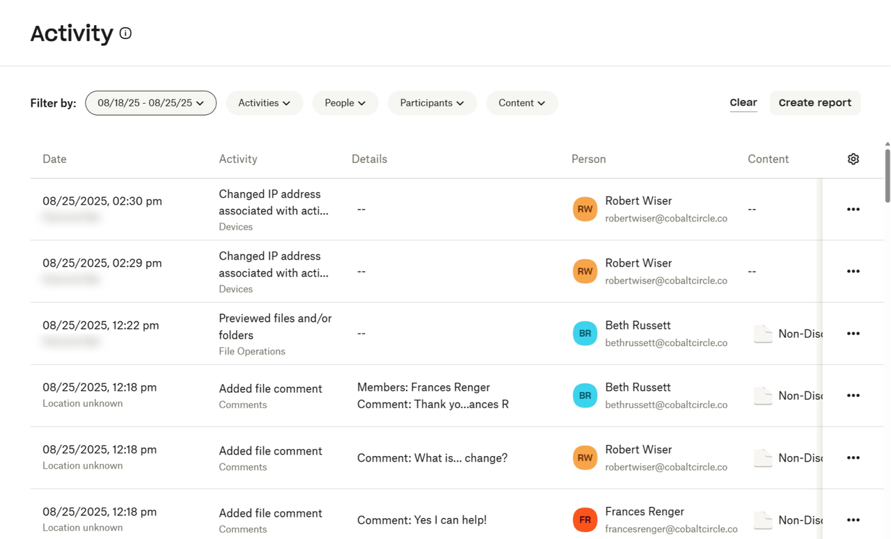 Managing members vs. groups - See what everyone’s up to 