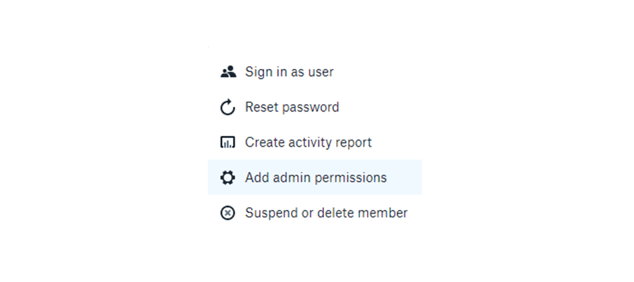 Add permissions - Giving admin access