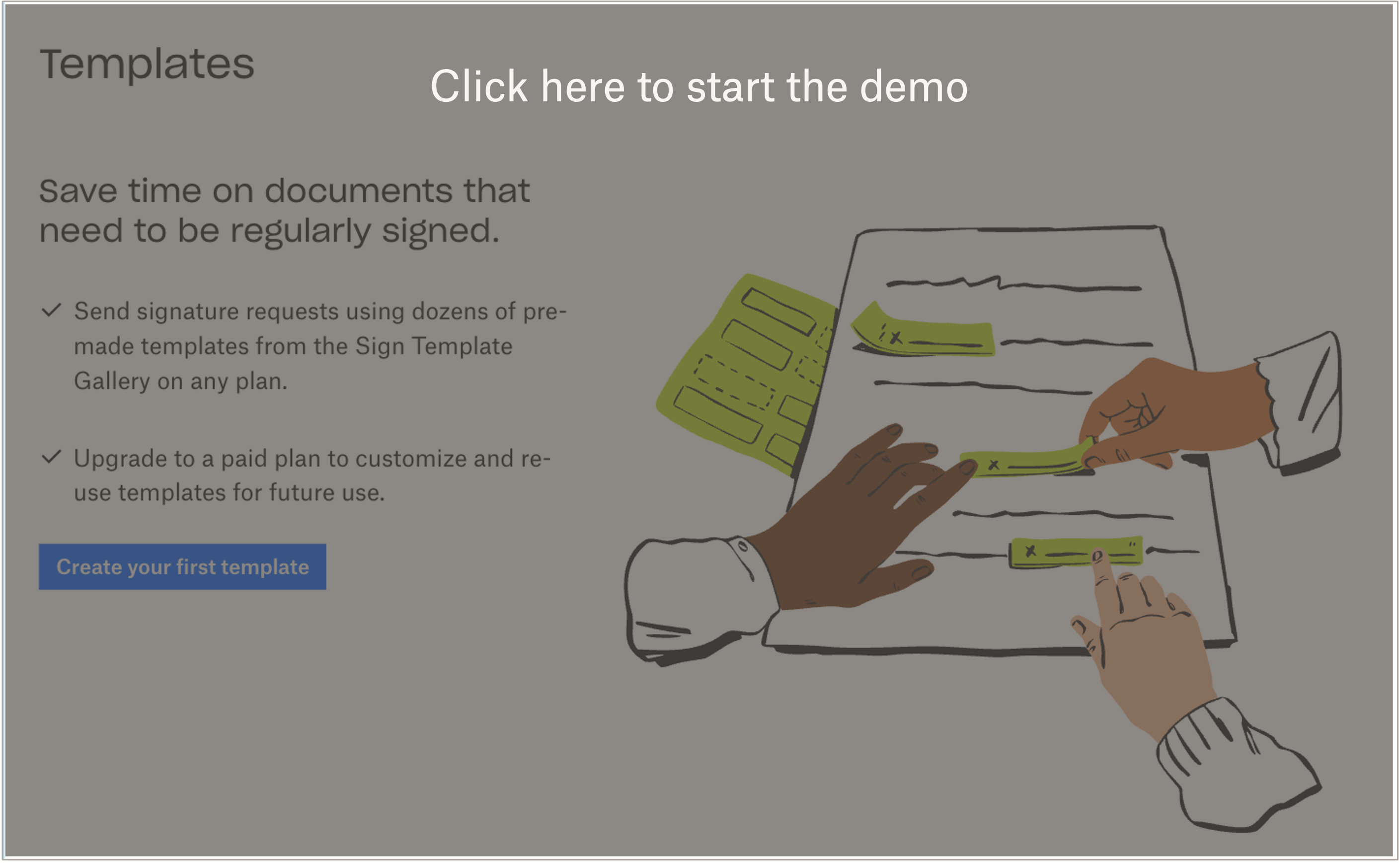 Create your first template