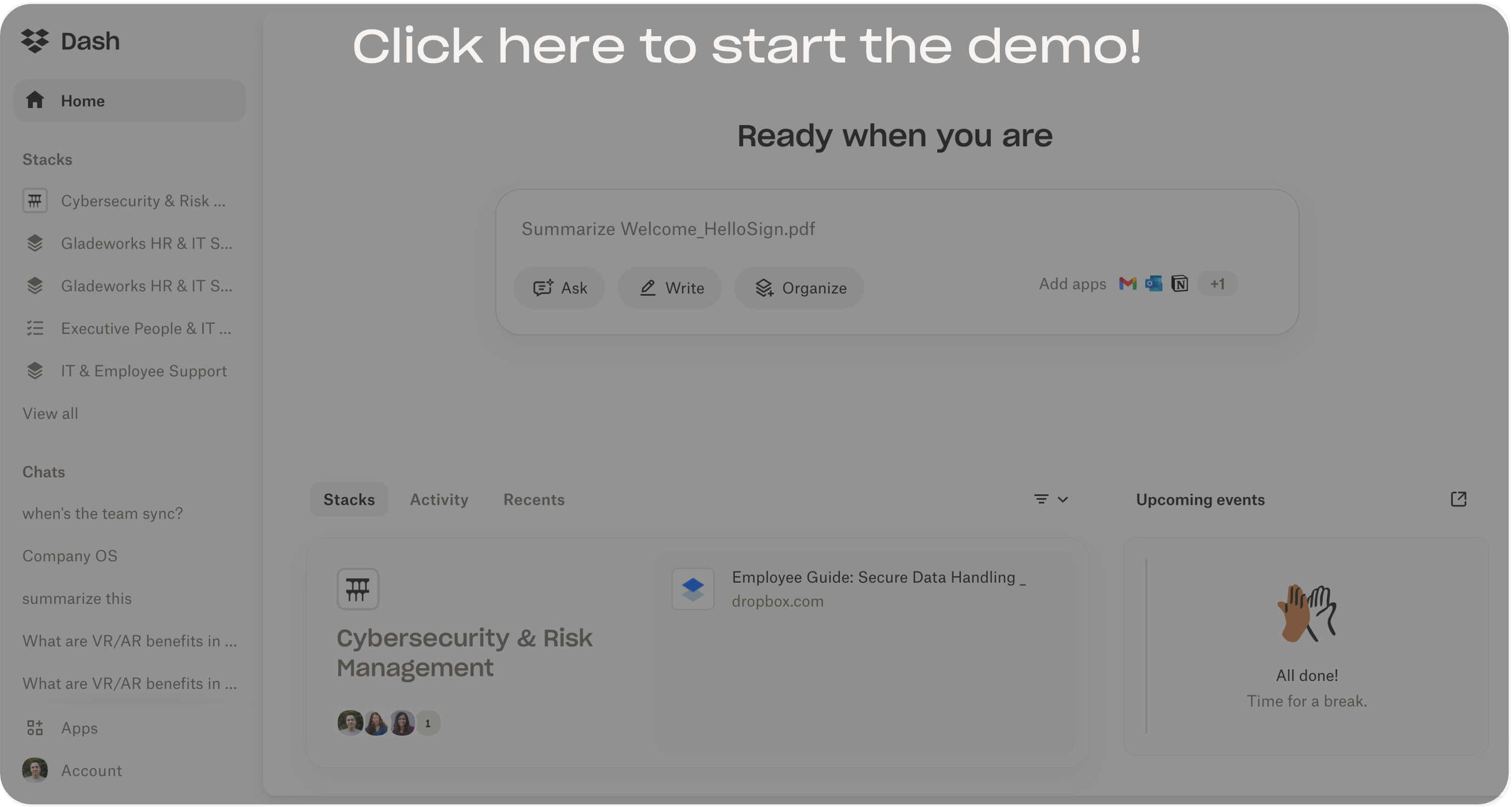 Create and Use Stacks in Dash | Dropbox Learn