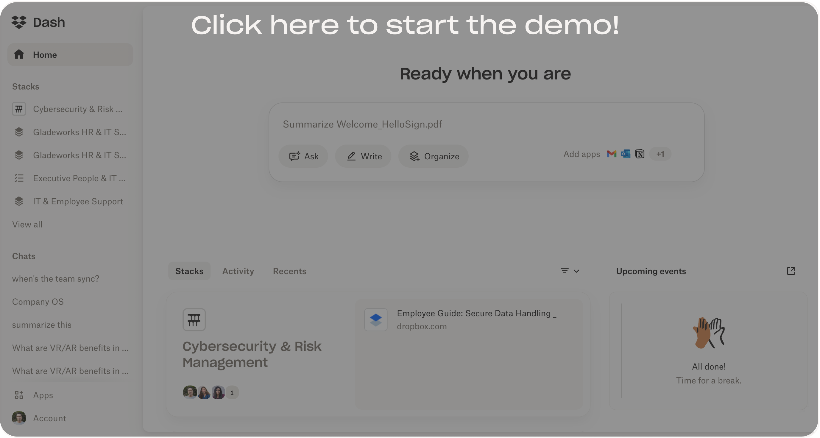 Create and Use Stacks in Dash | Dropbox Learn