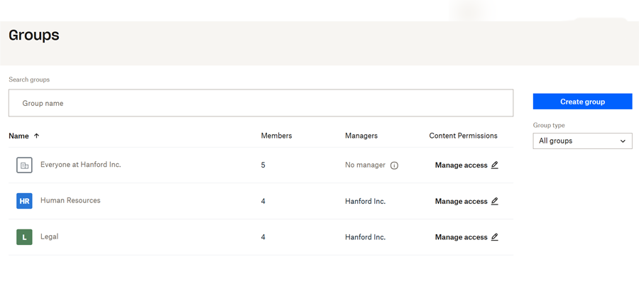 Managing members vs. groups - Manage groups