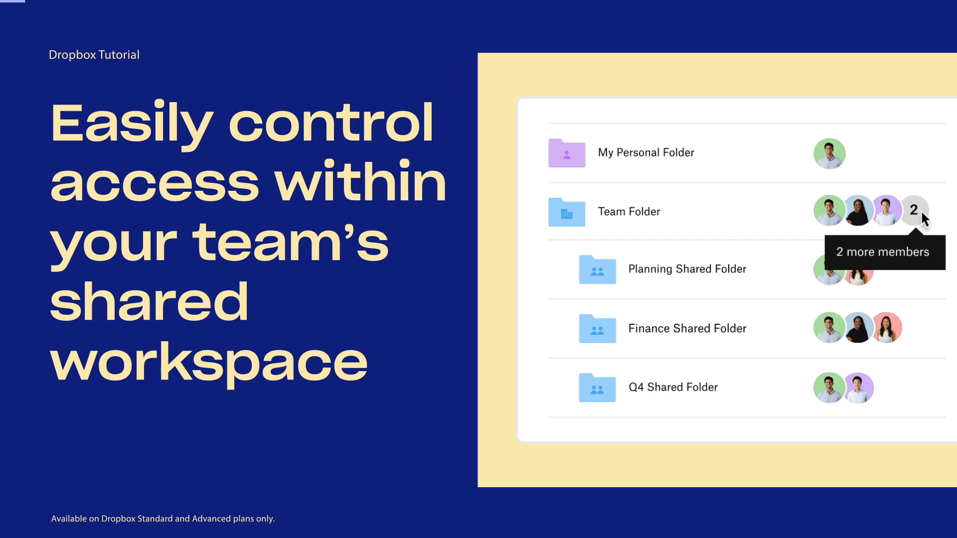 Easily control access within your team's shared workspace Thumb