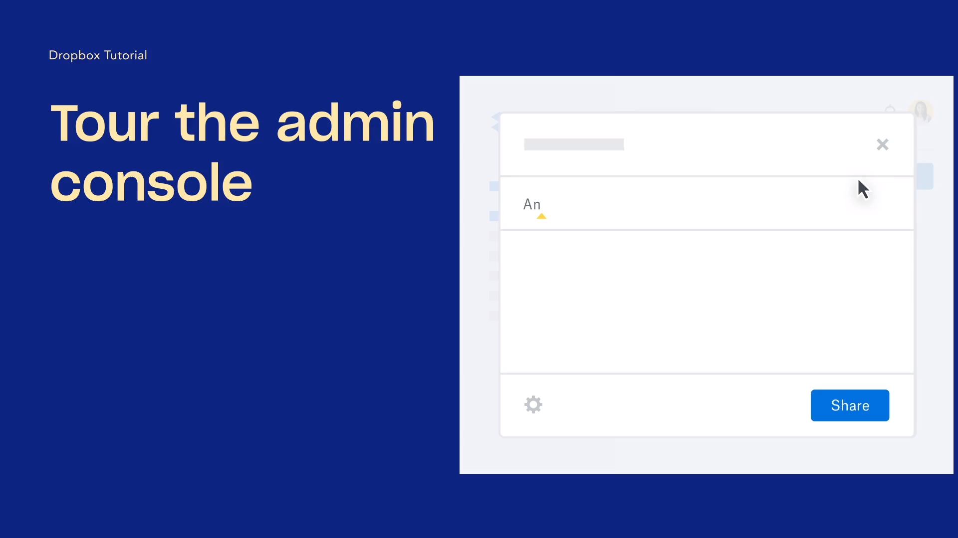 Tour the admin console Thumb