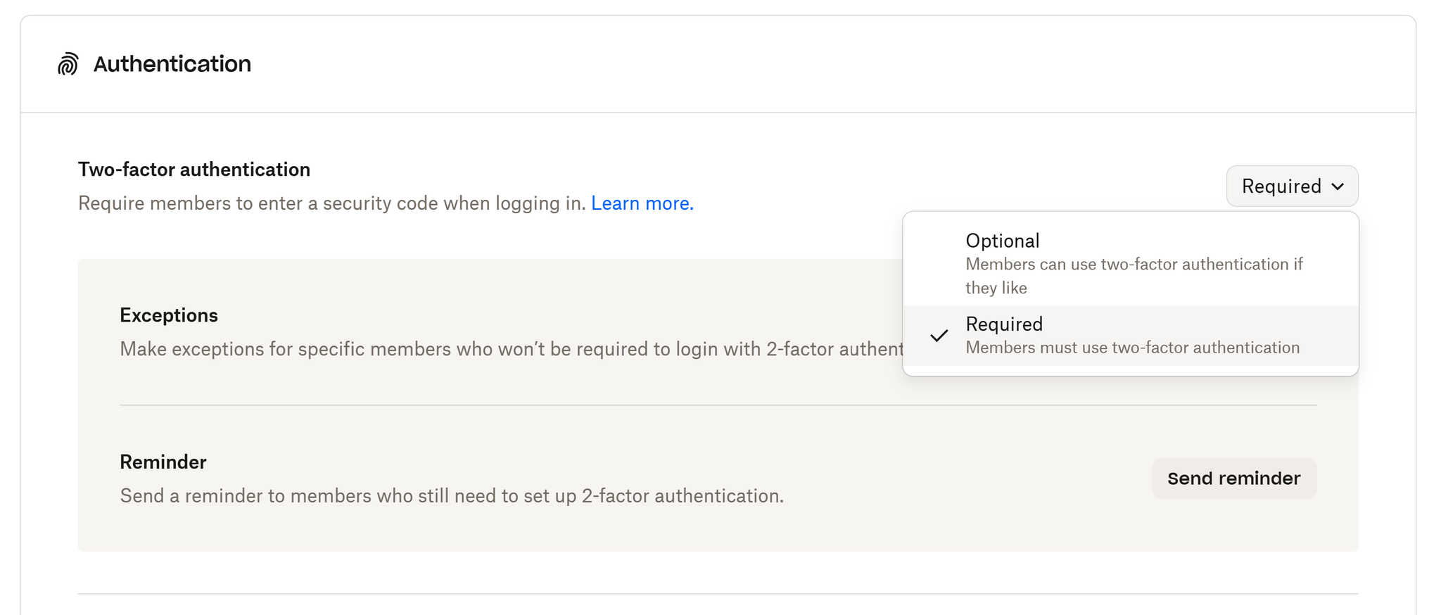 Set up two-step - Adjusting your security settings