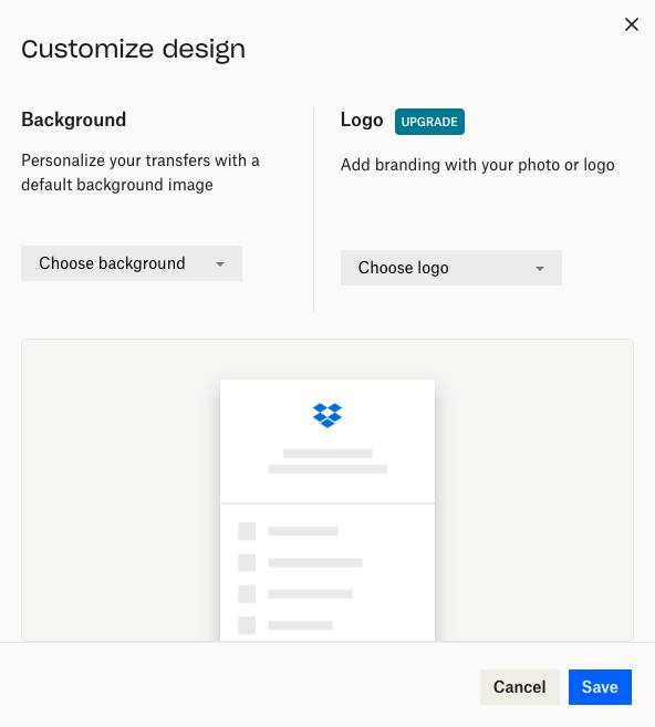 How to customize a transfer - Dropbox Individual Tips & Tricks