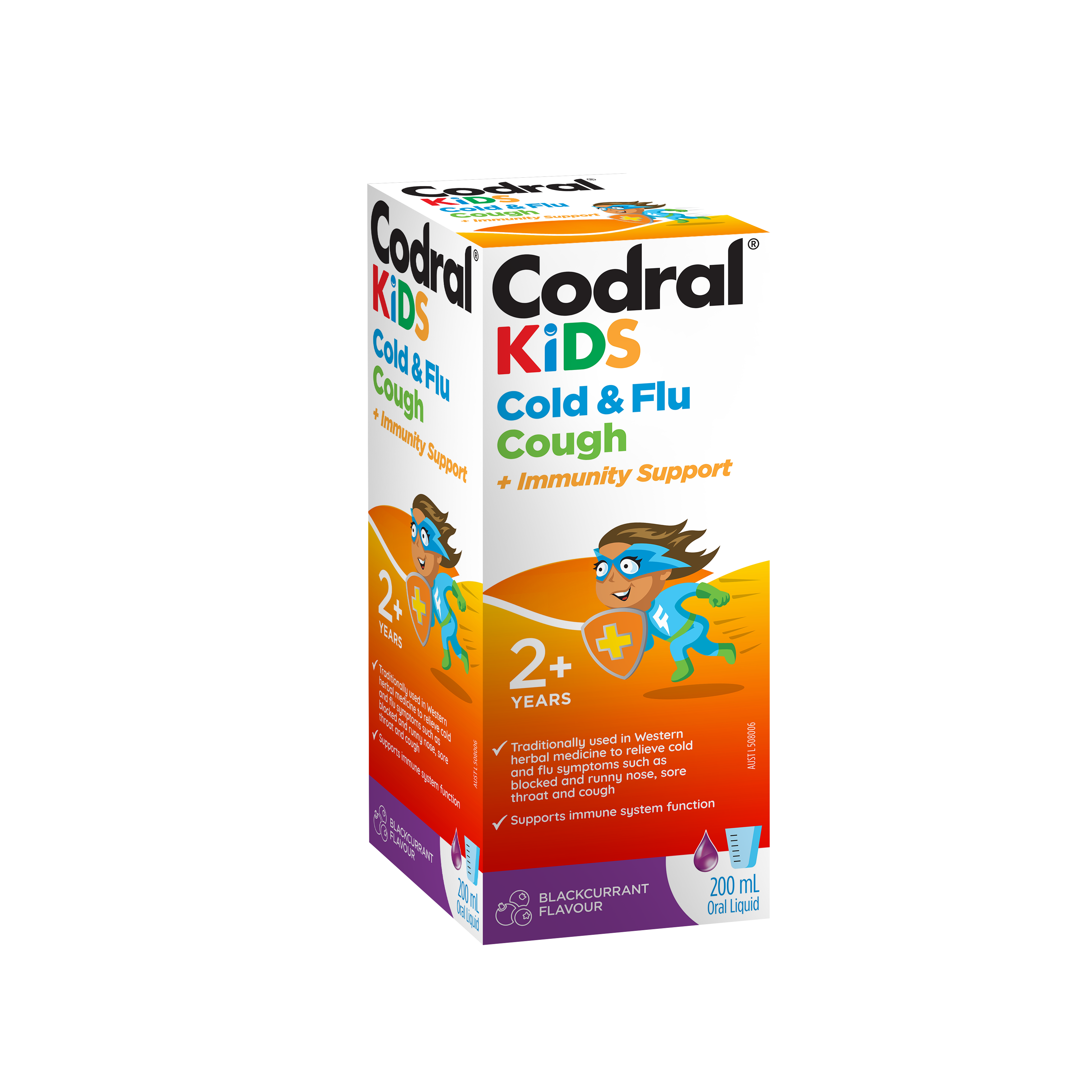 Codral Kids Cold & Flu Cough + Immunity Support